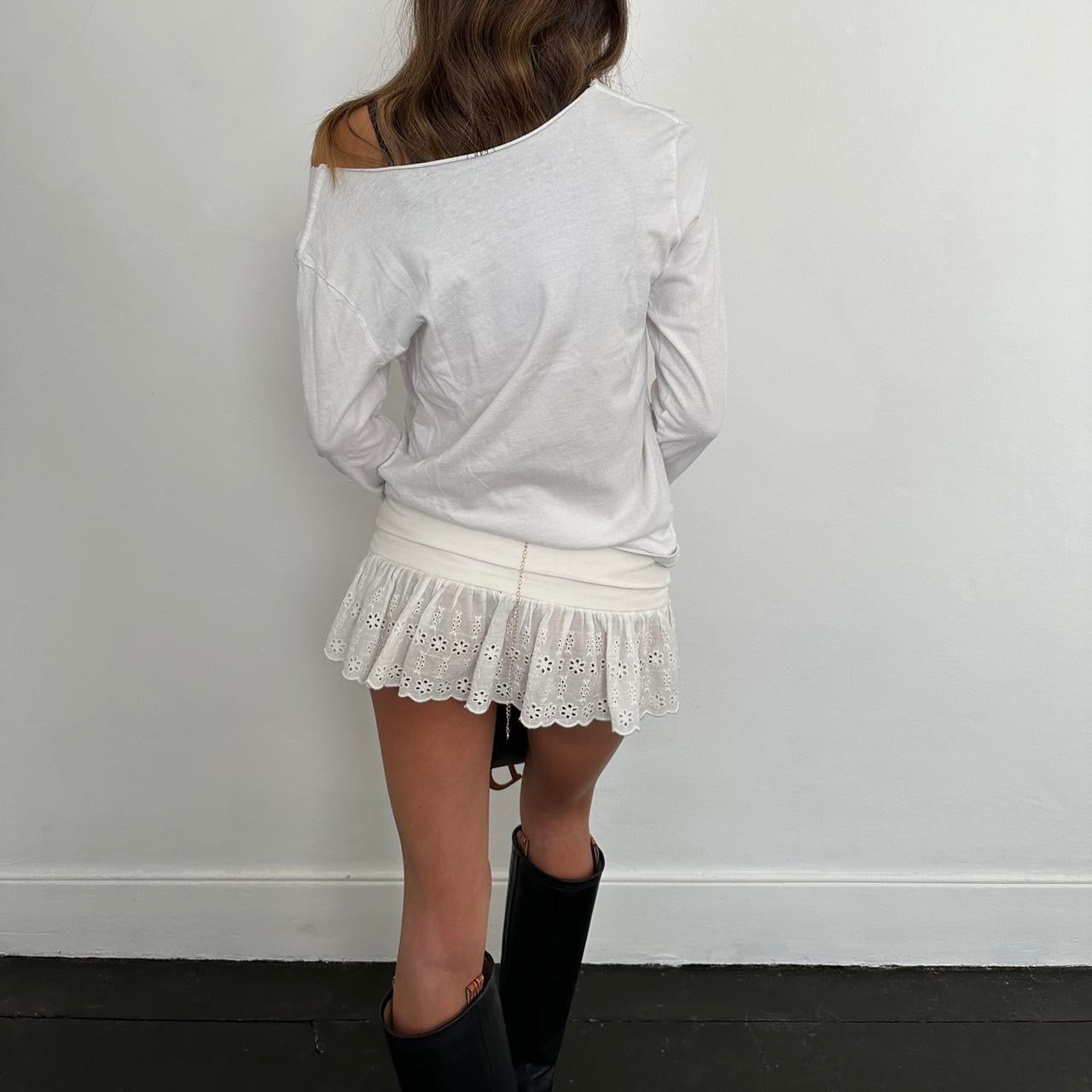 Vintage biker off shoulder top š