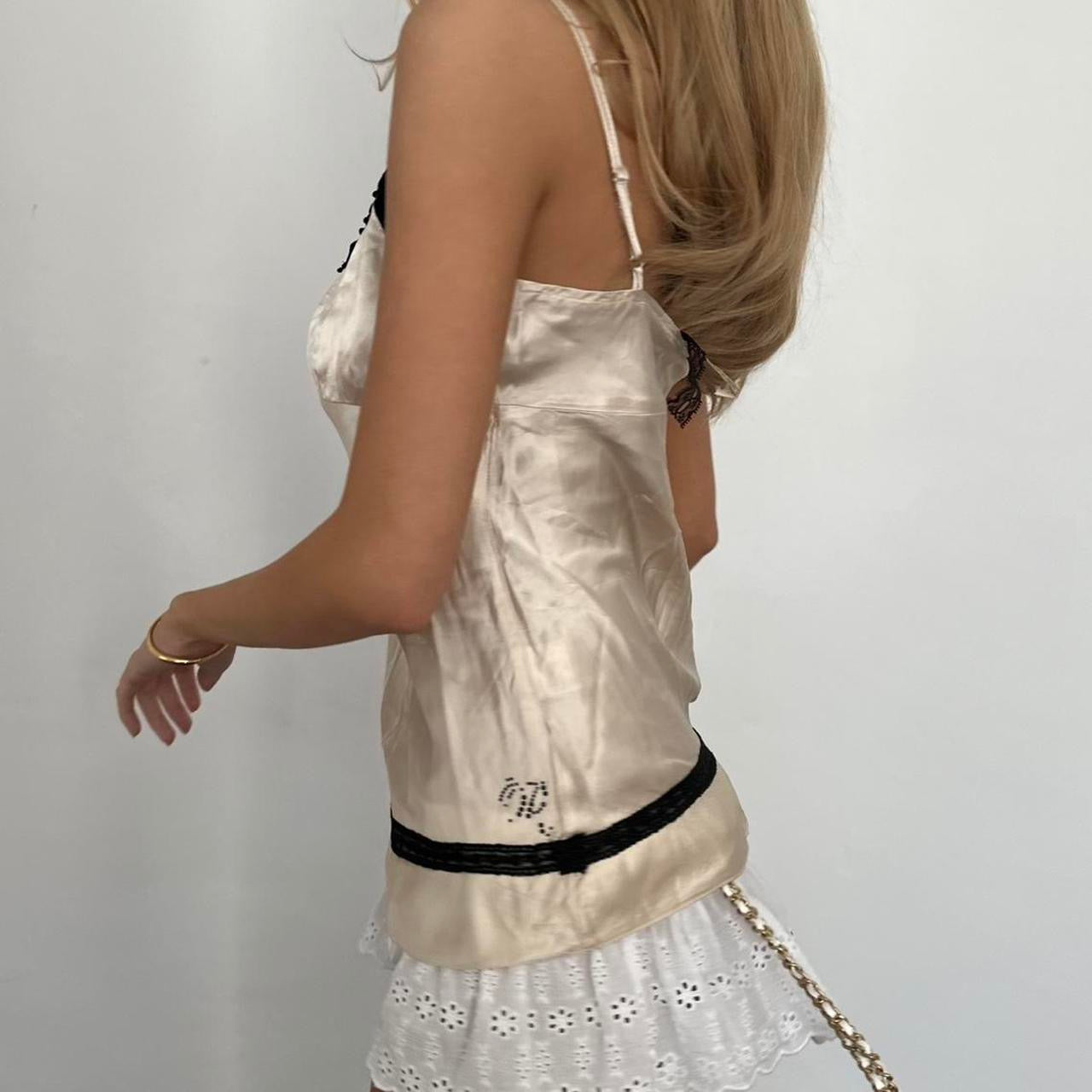 Vintage 90’s silky lace cami top