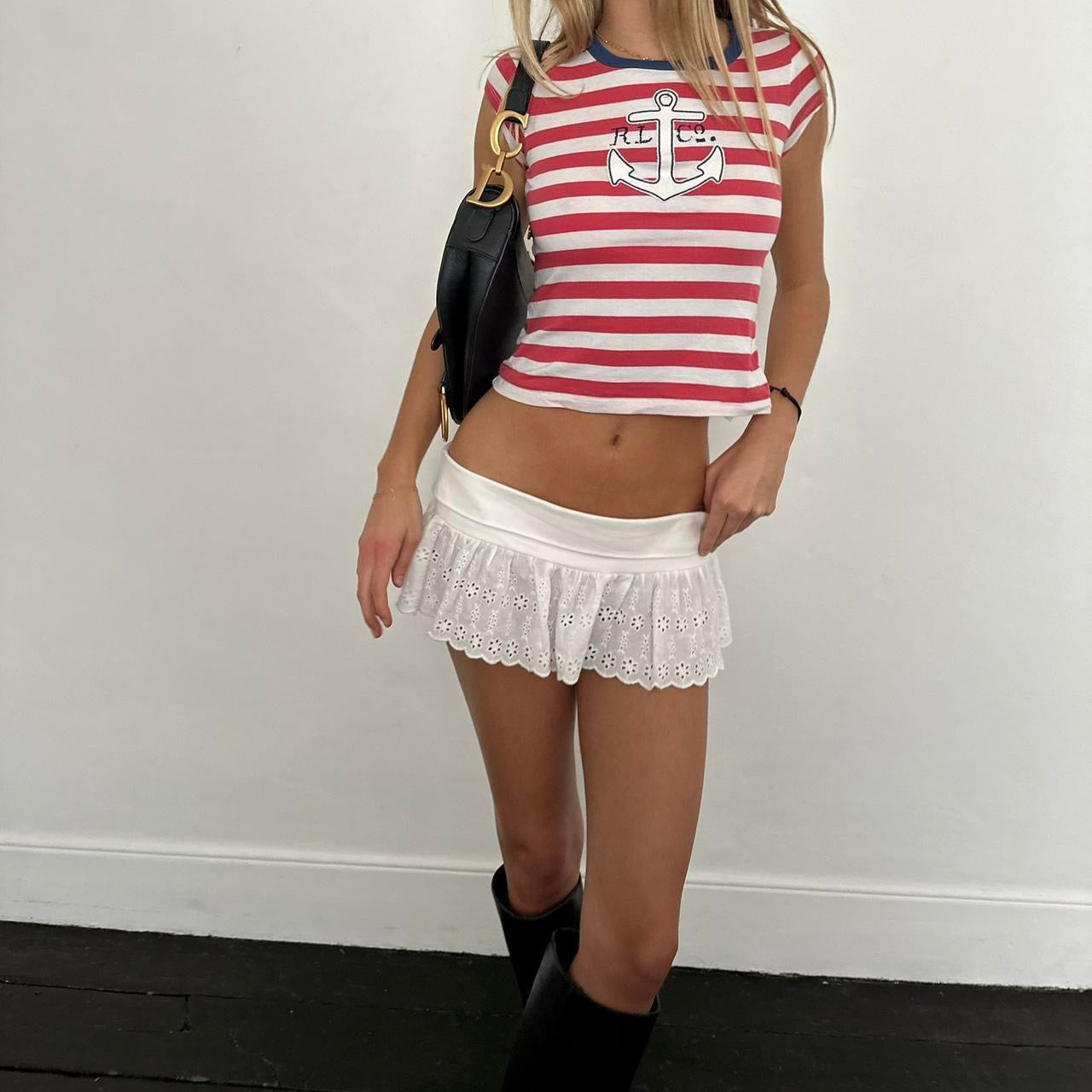 Vintage 90’s Ralph Lauren striped baby tee