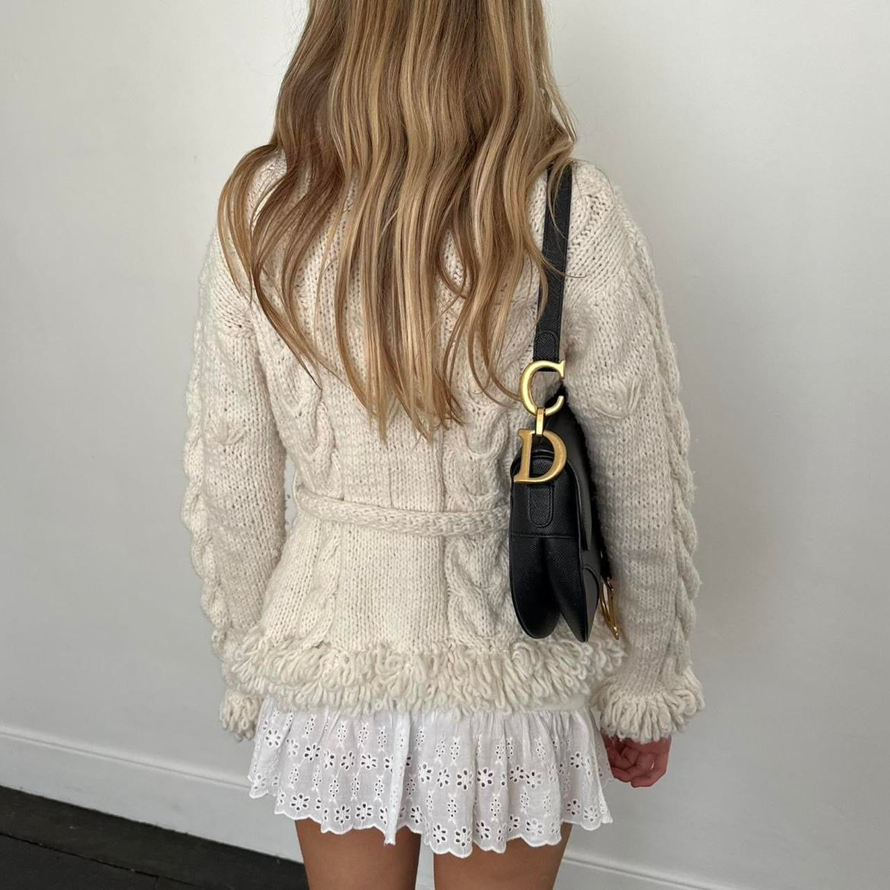 Vintage handmade design knit cardigan