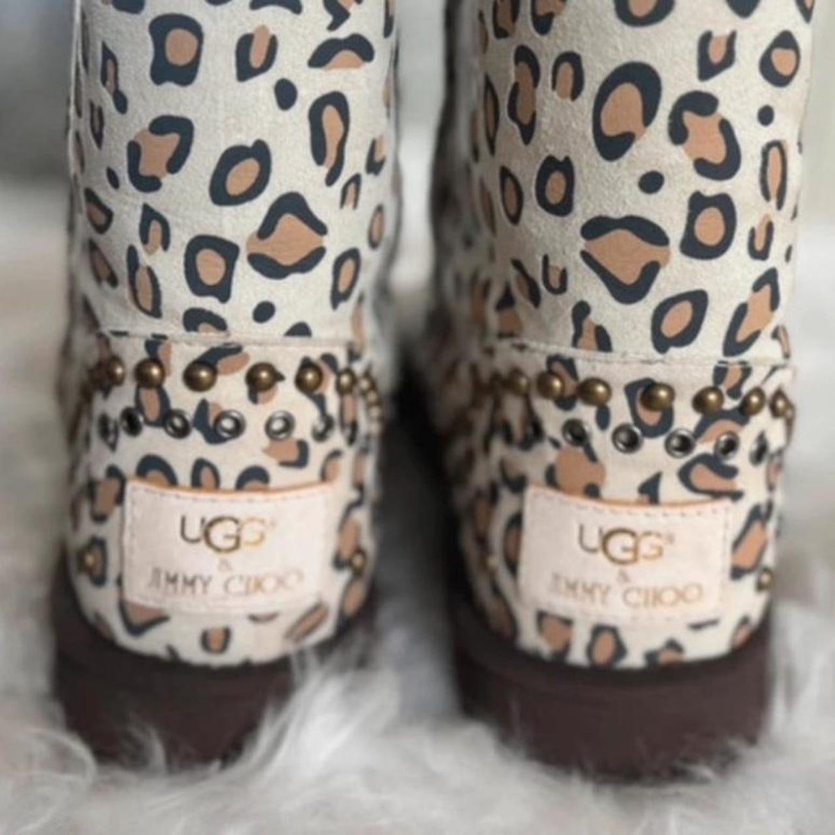 Vintage 2010 leopard Jimmy Choo X Ugg boots