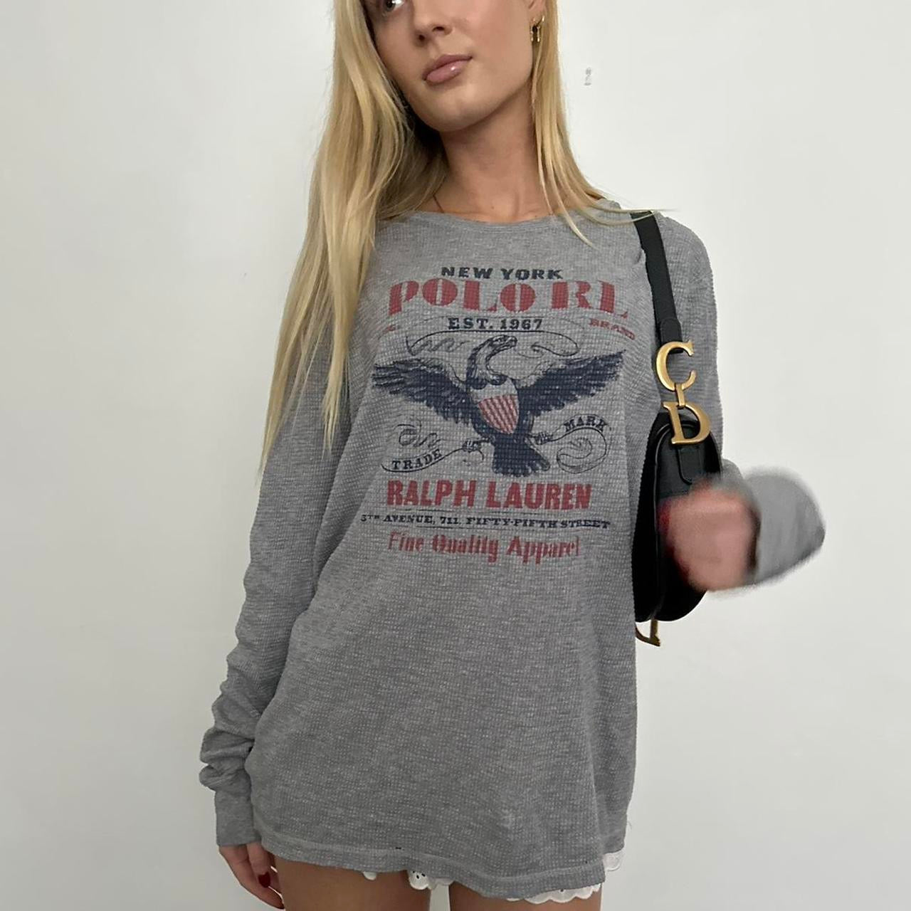 Vintage 90’s New York graphic Polo Ralph Lauren long sleeve top