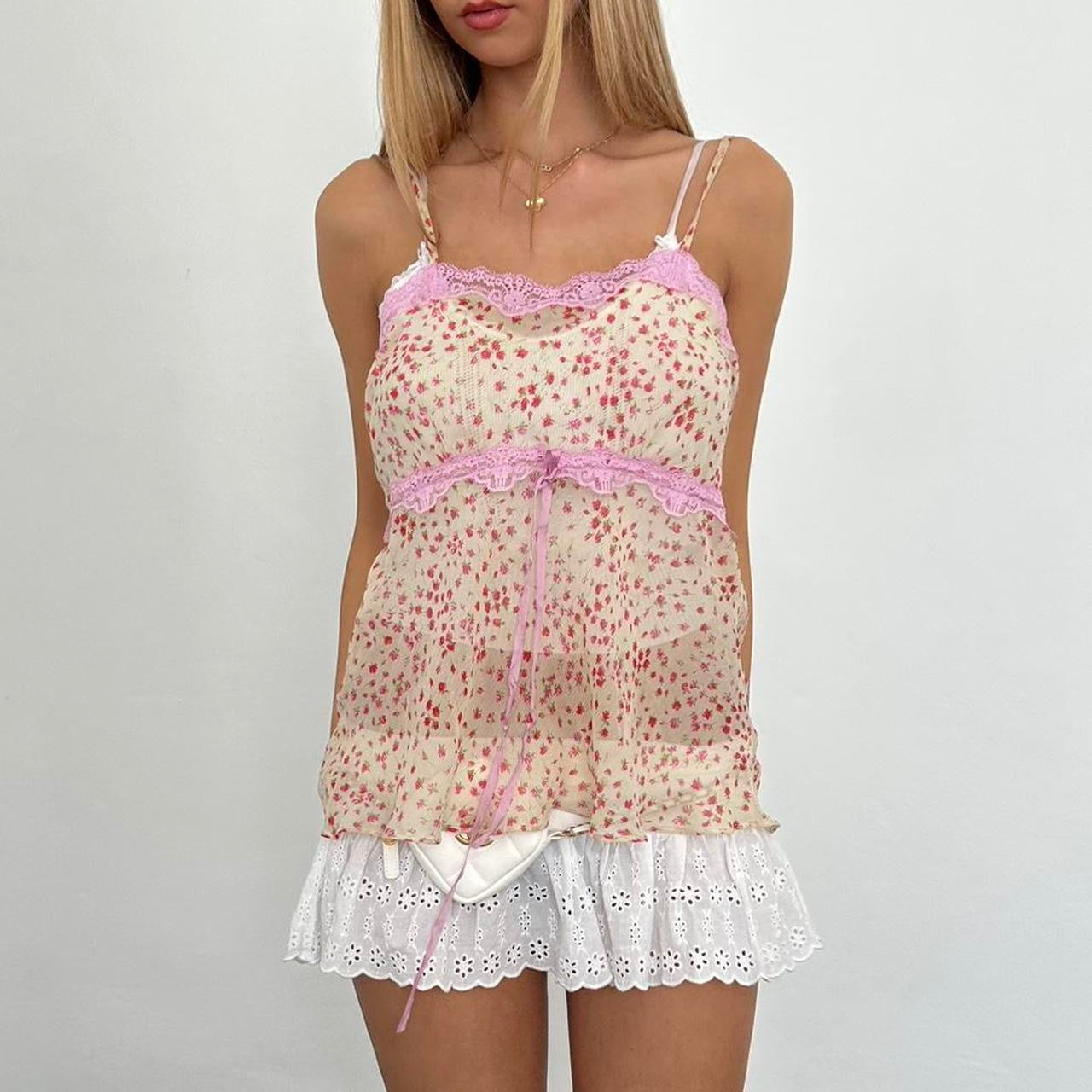 Vintage 90’s mesh babydoll top