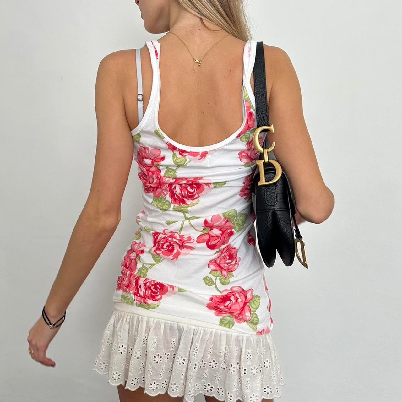 Vintage Abercrombie and Fitch pink floral cami top š