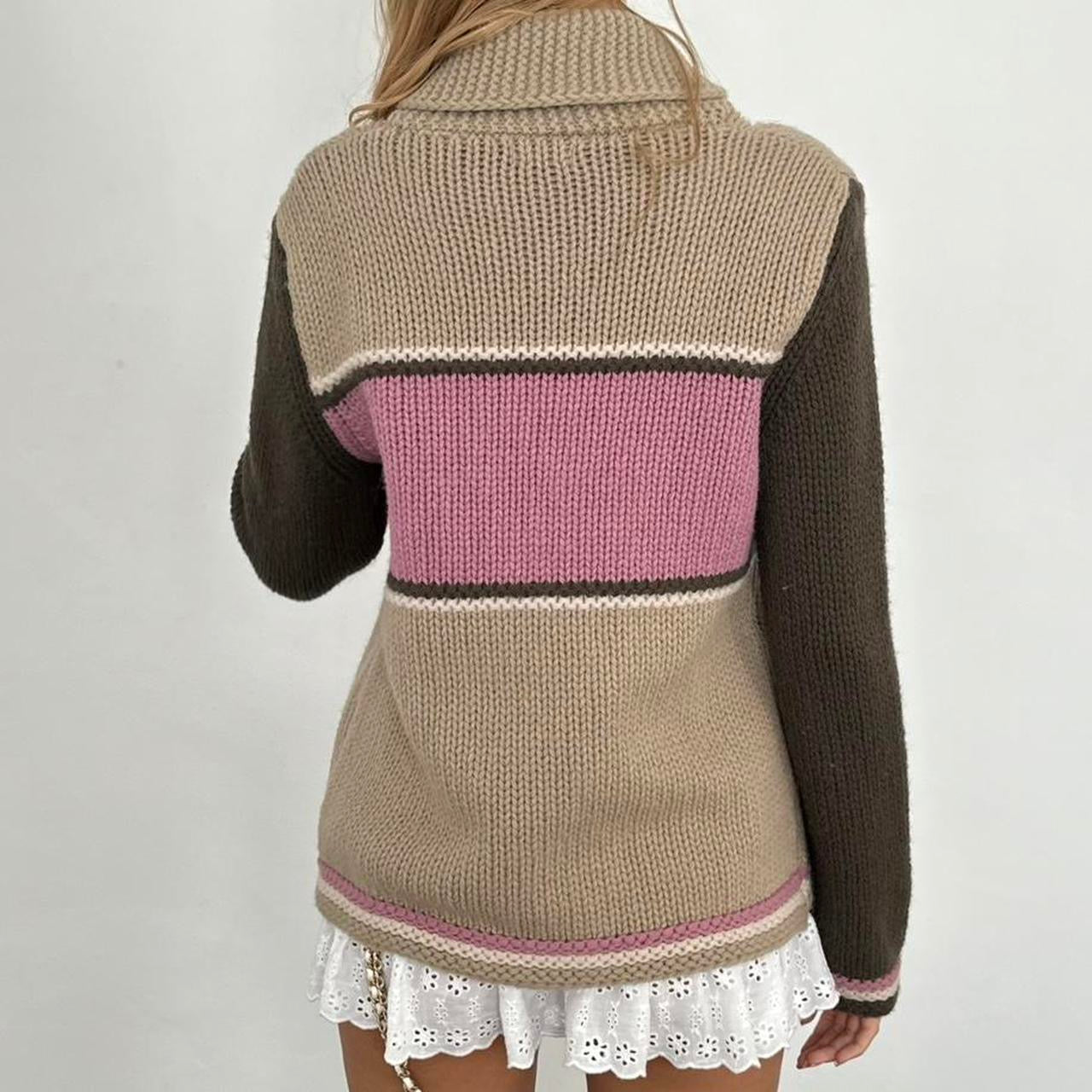 Vintage 90ās knit zip up cardigan