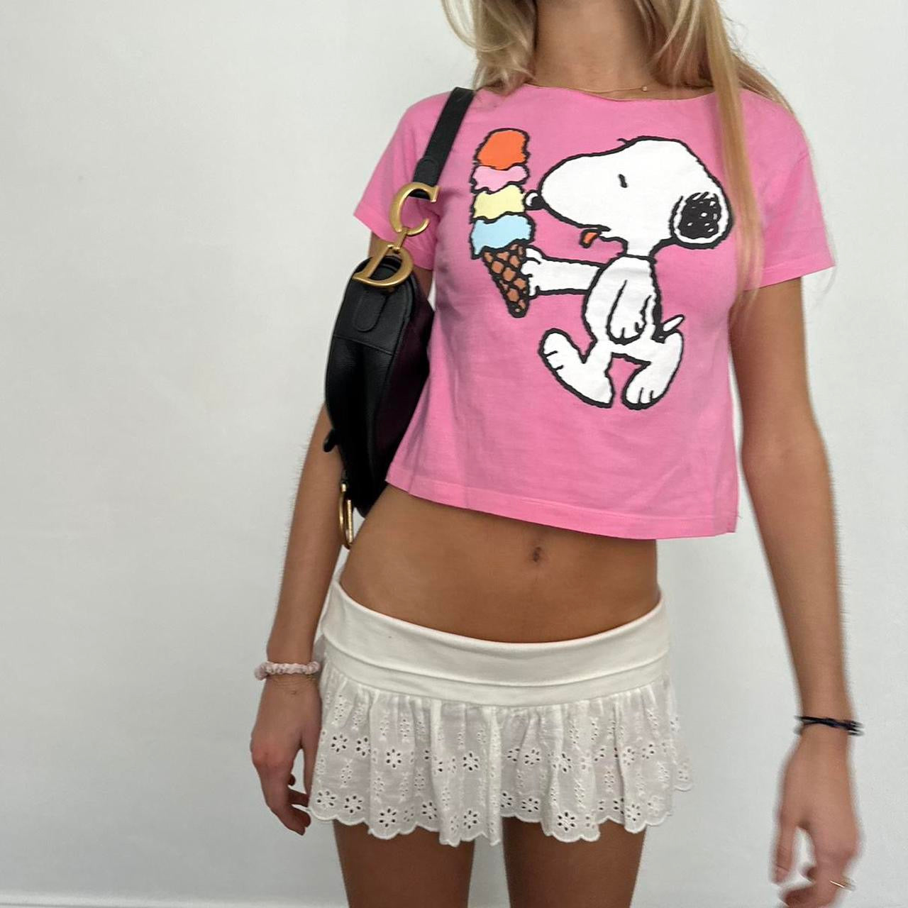 Vintage 90ās snoopy ice cream š¦ baby tee