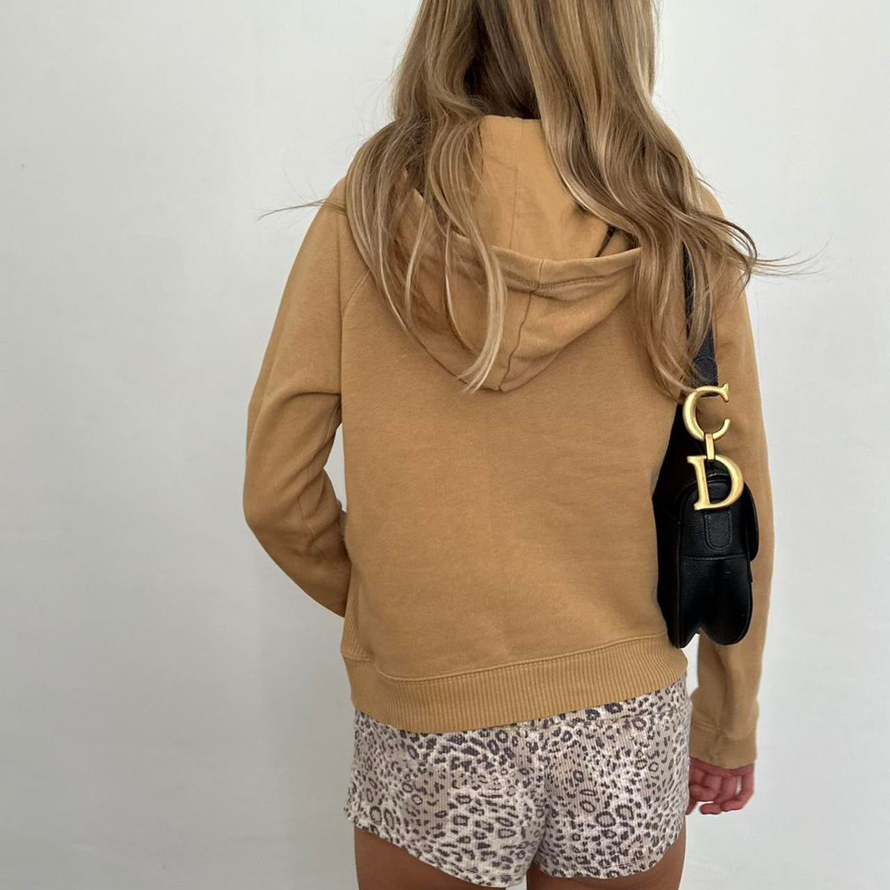 Vintage Polo Jeans by Ralph Lauren graphic light brown/tan hoodie