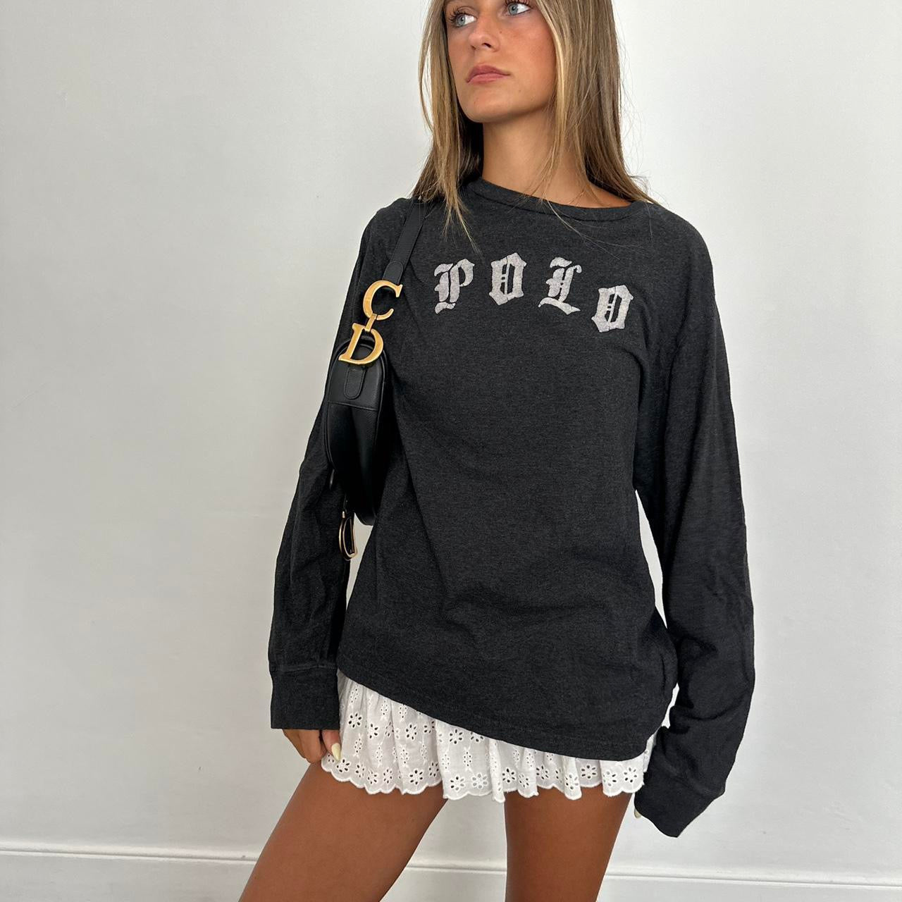 Vintage Ralph Lauren script long sleeves top
