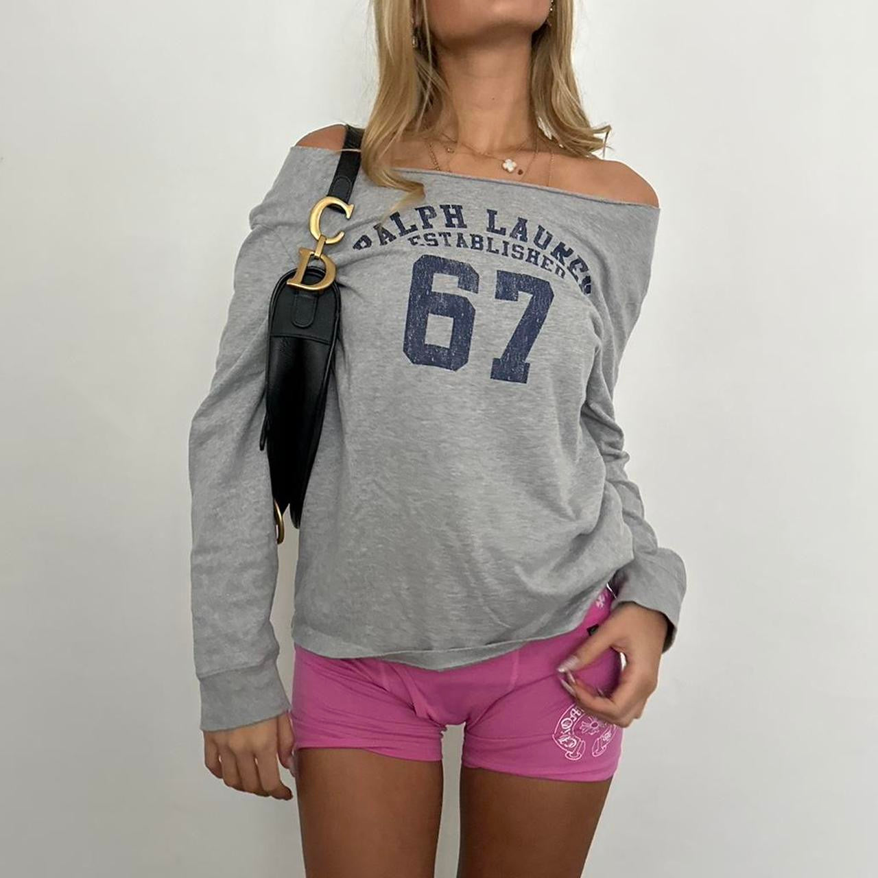 Vintage Ralph Lauren long sleeve grey top