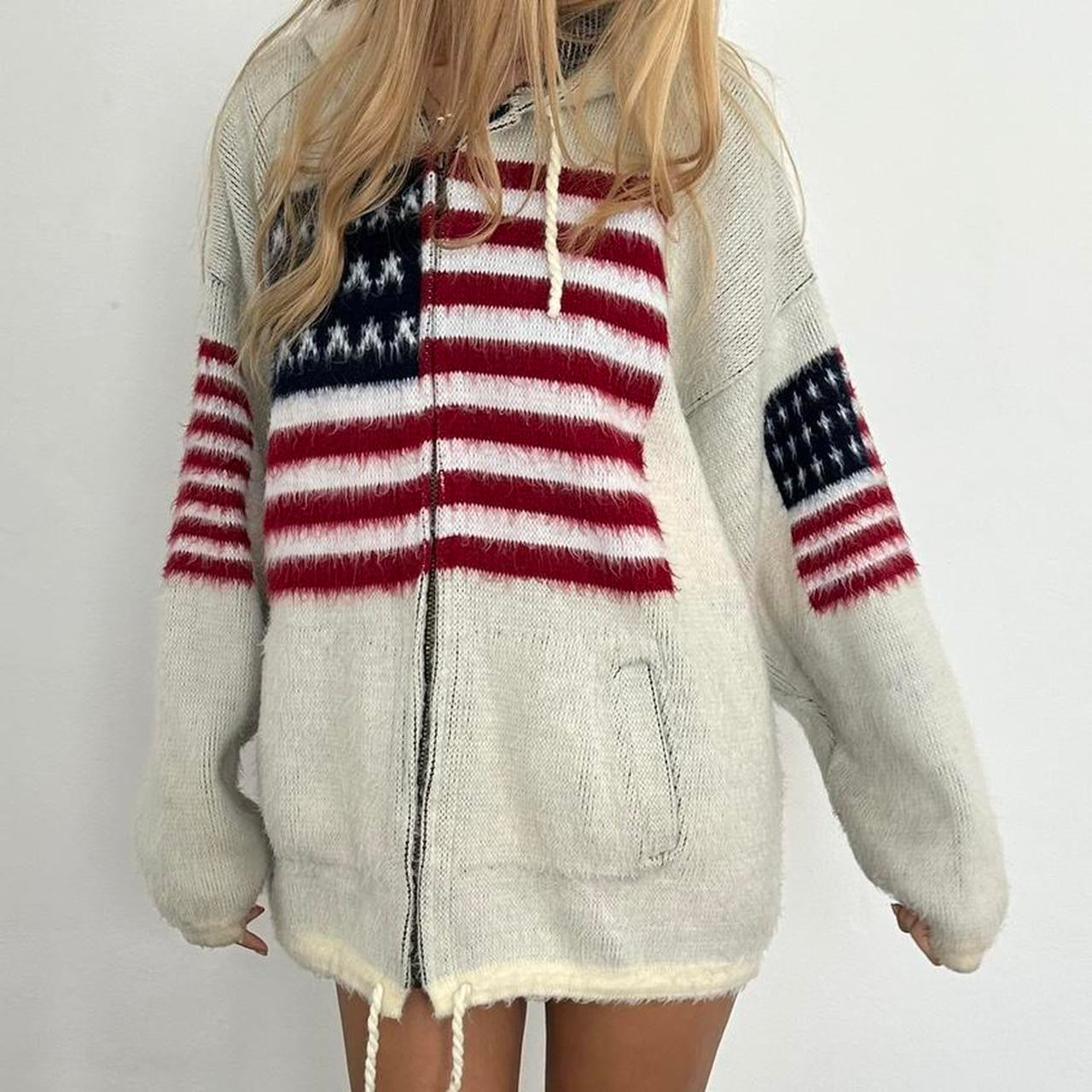 Vintage 90’s soft USA knit bomber jacket