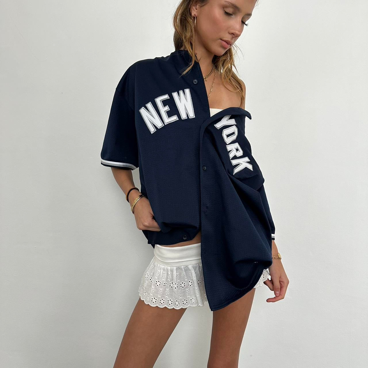 Vintage 90s New York oversized jersey top