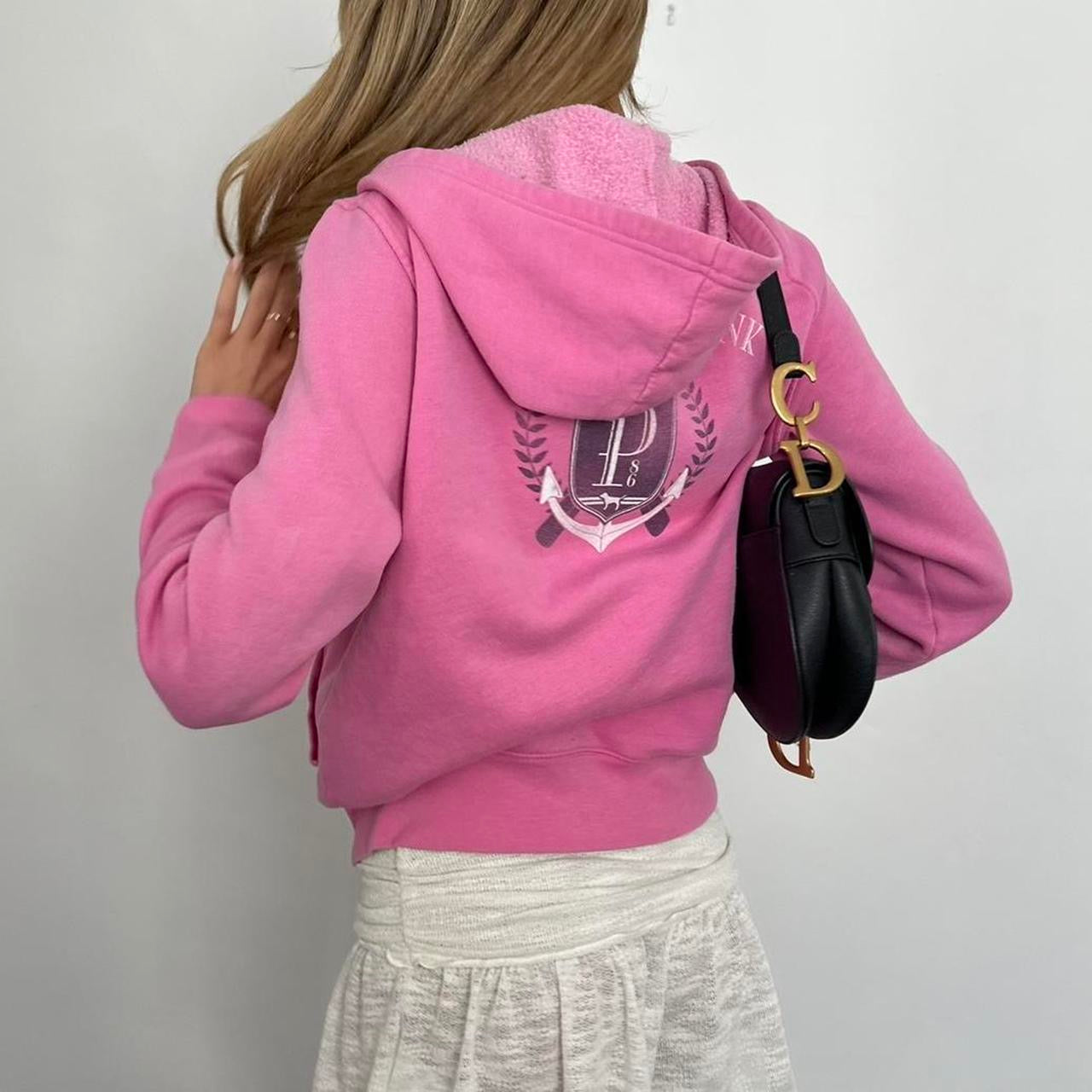 Vintage 2000s RARE Victoria’s Secret pink hoodie