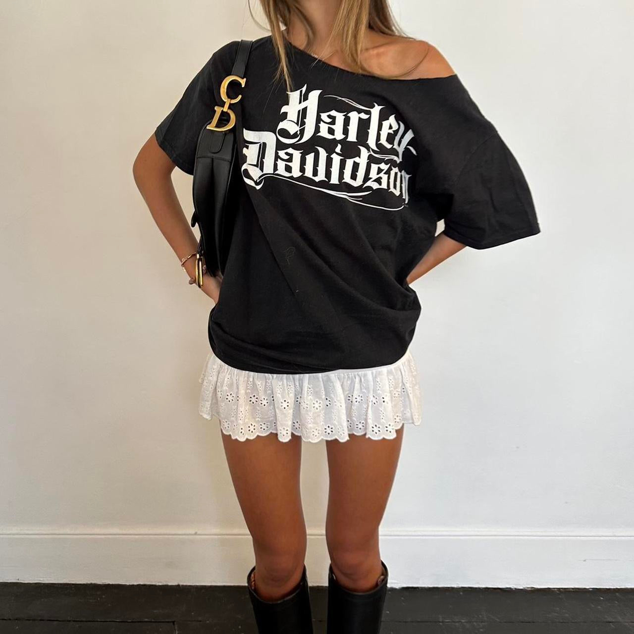 Vintage Harley Davidson black top š¤