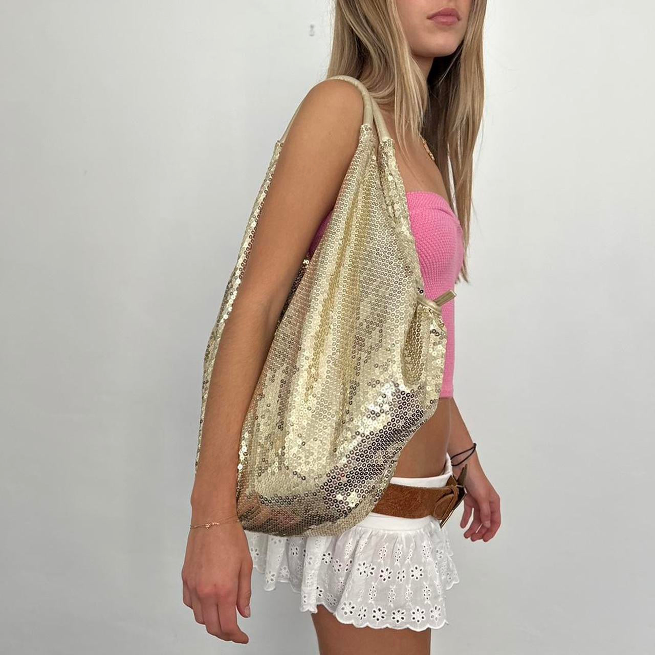 Vintage gold sequin 90’s bag
