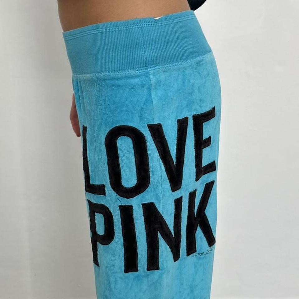 Vintage Victoria’s Secret Pink blue velvet pants