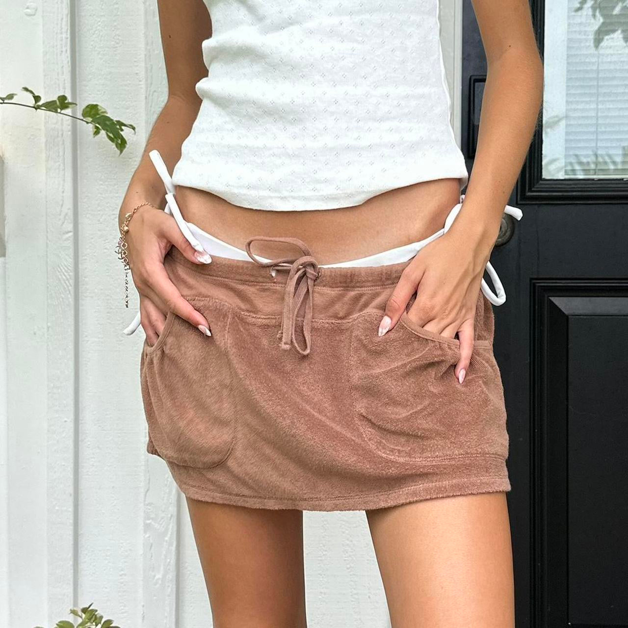 Vintage 90’s Victoria’s Secret brown mini skirt