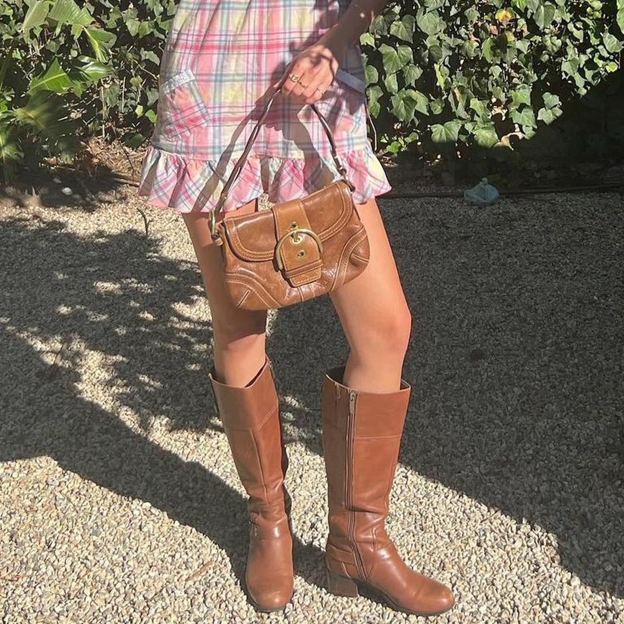 Vintage 90’s Coach brown leather bag