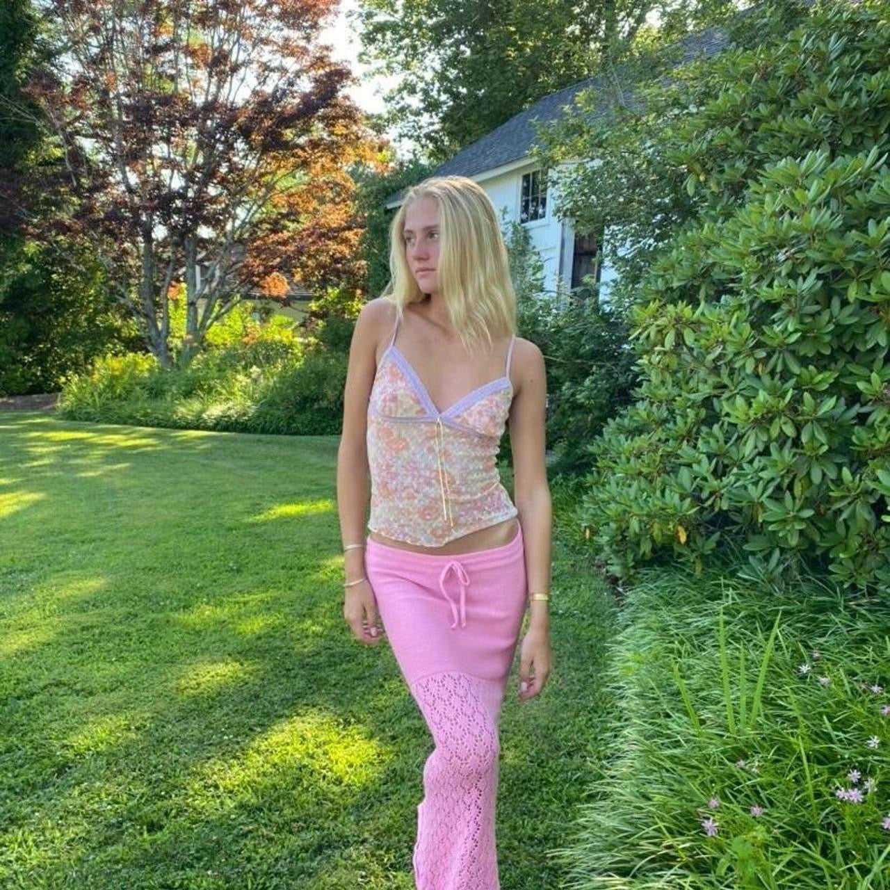 Vintage DKNY floral mesh cami top 🎀
