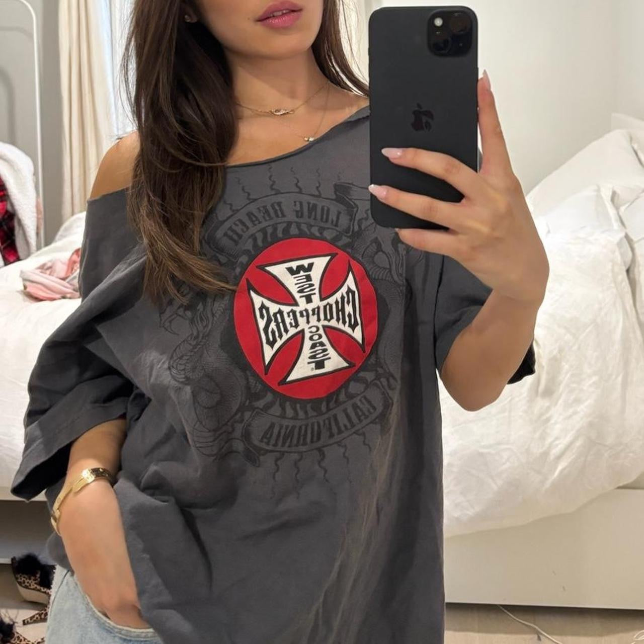 Vintage West Coast off shoulder top