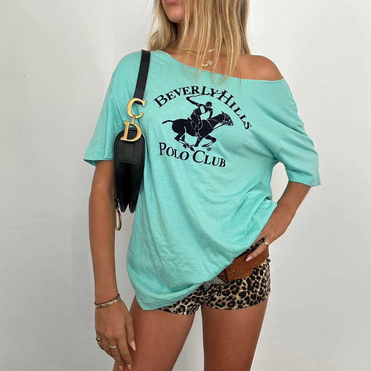 Vintage Polo club blue oversized top