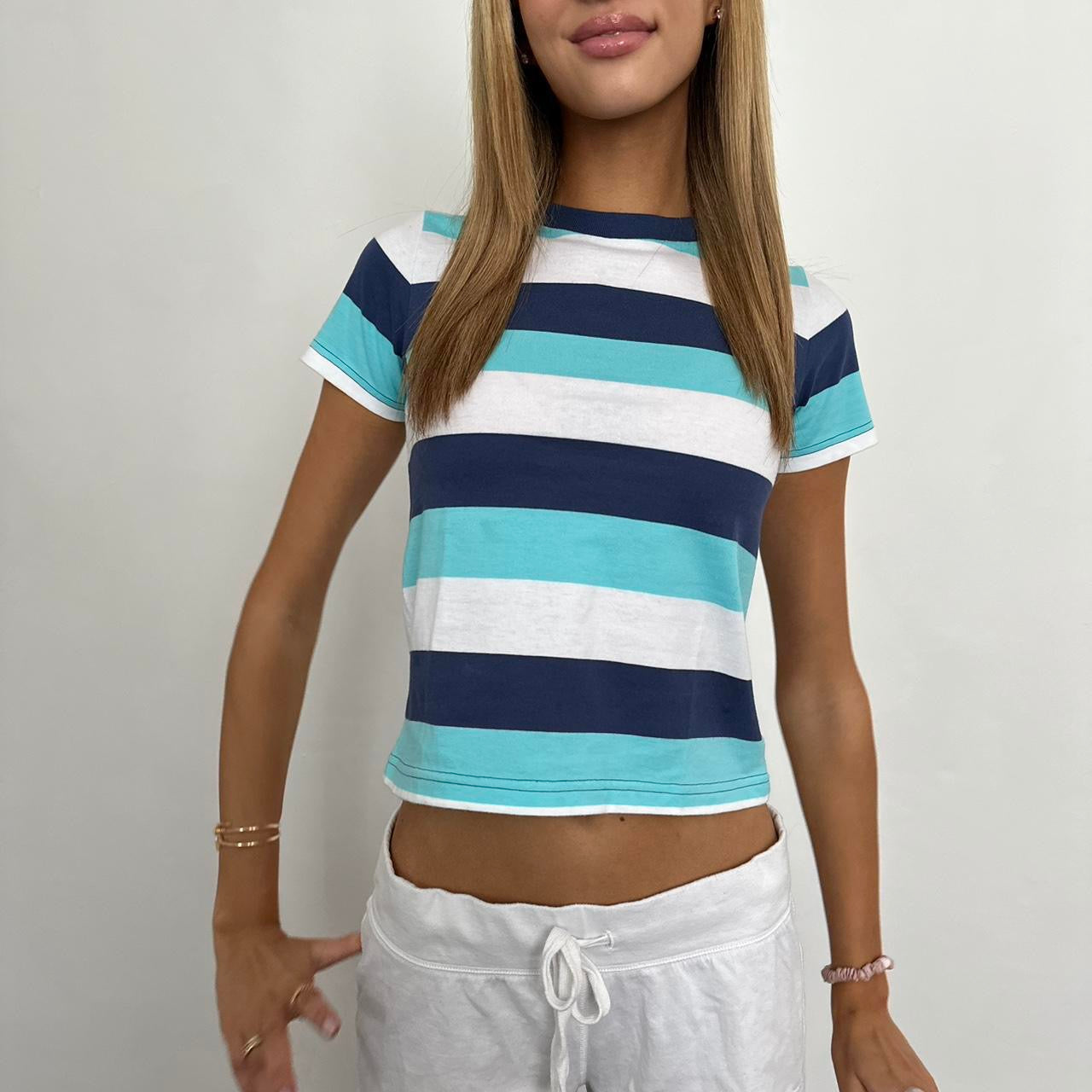 Vintage Ralph Lauren striped baby tee π€π©΅π