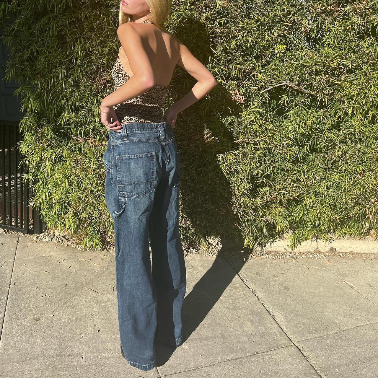 Vintage Levi’s carpenter blue wash boyfriend fit style jeans 🩵