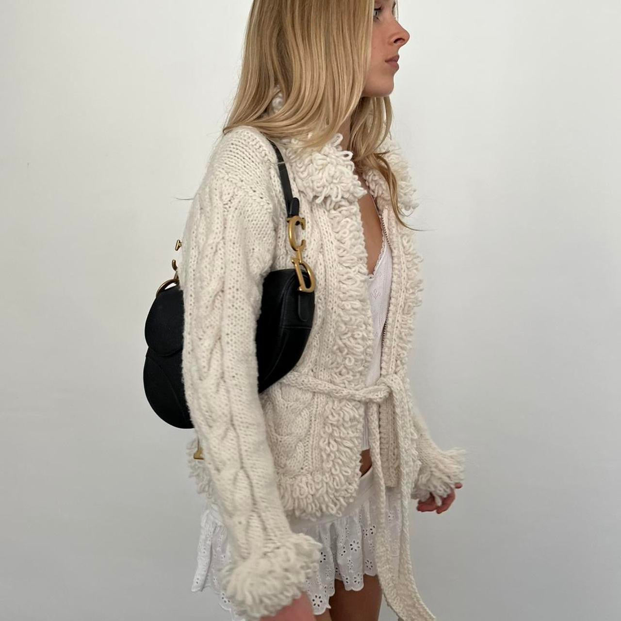 Vintage handmade design knit cardigan