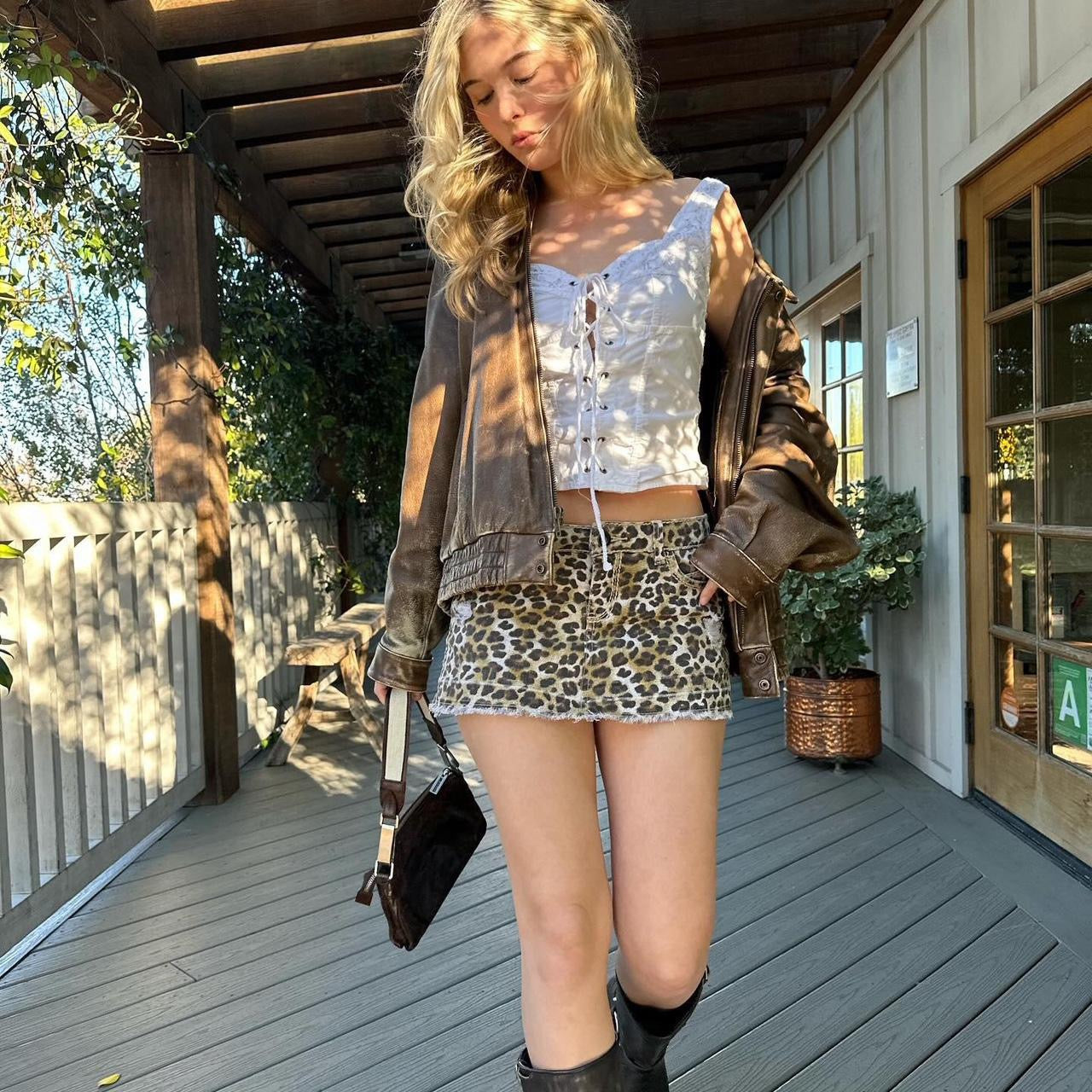 Vintage American flag leather jacket