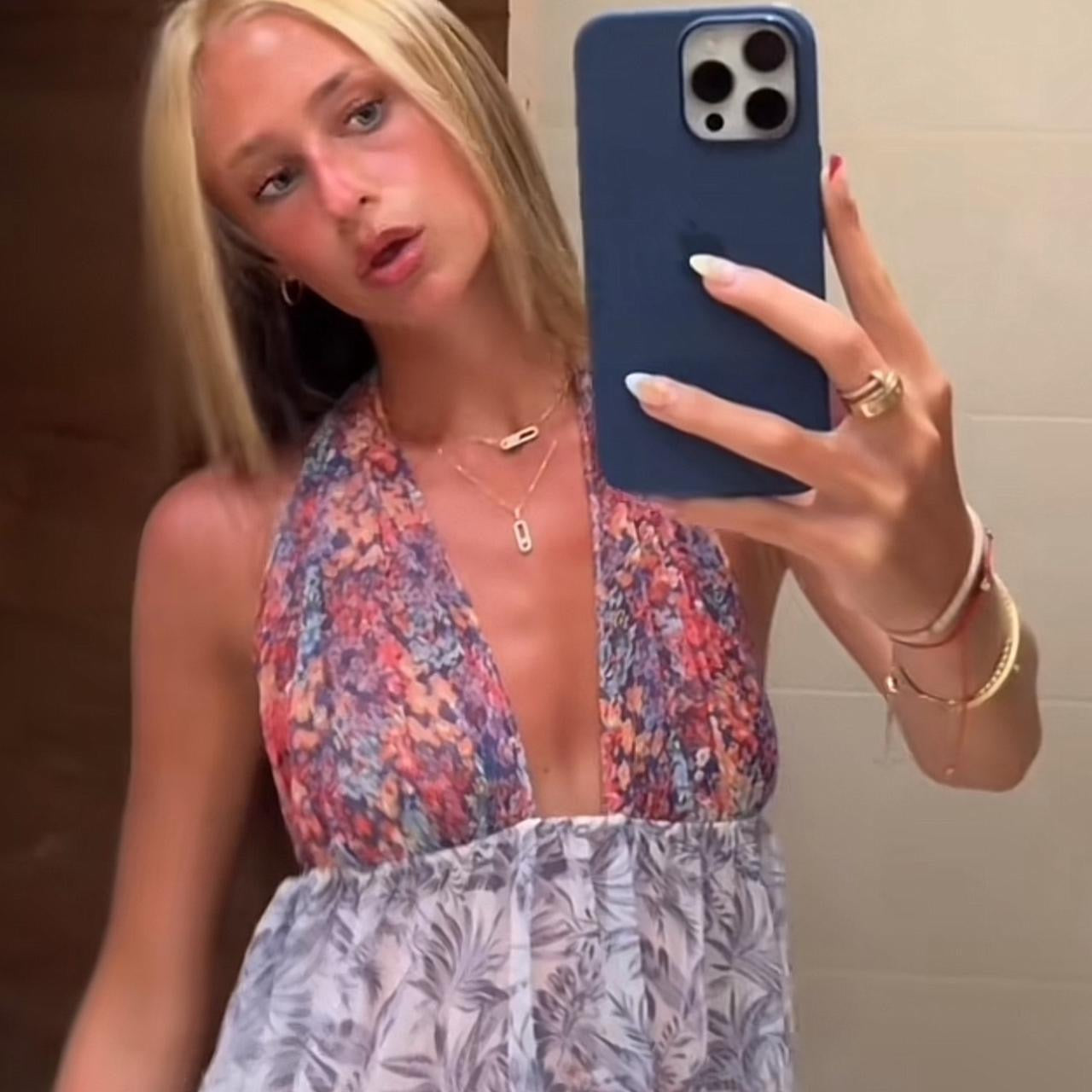 Vintage Victoria’s Secret 90’s floral halter neck top