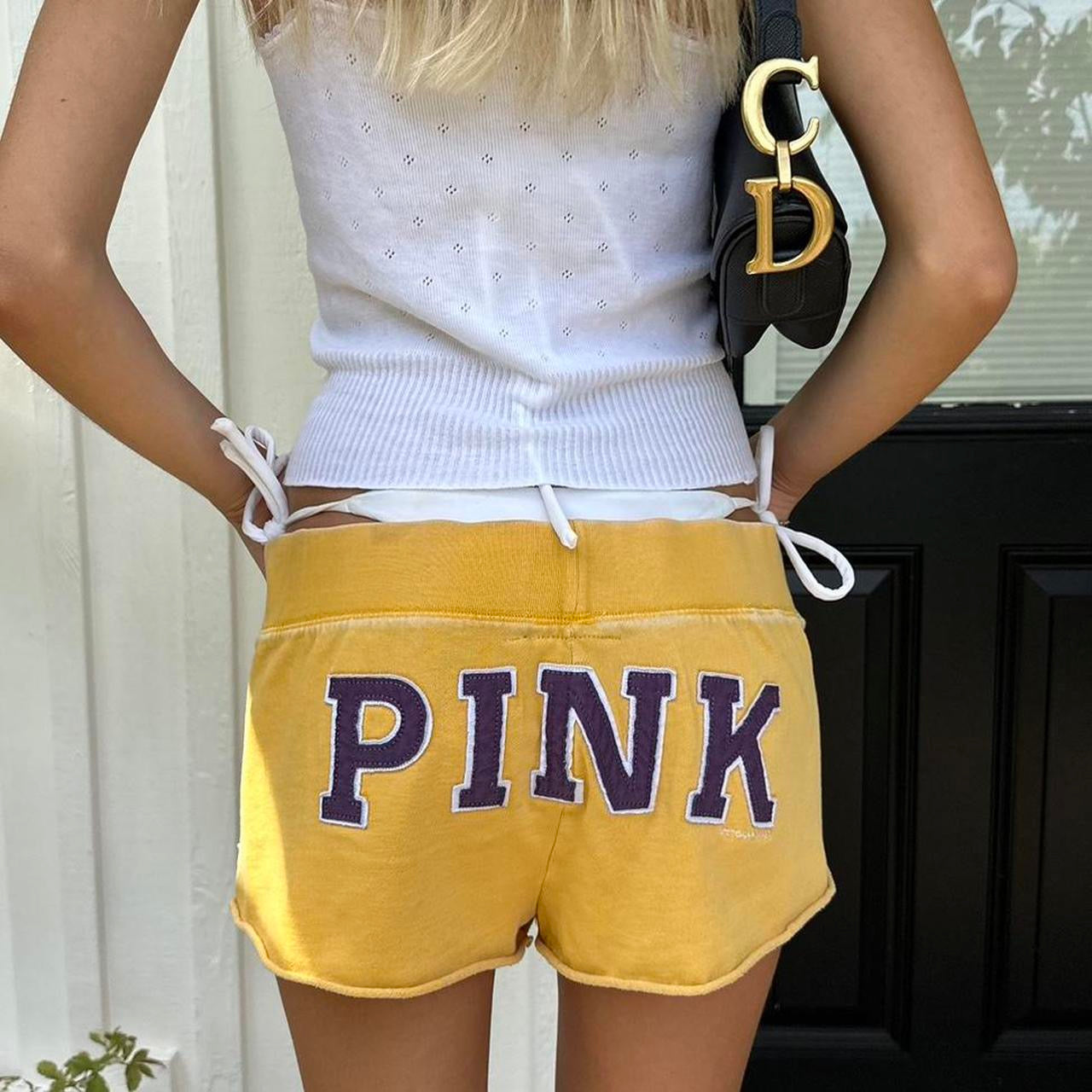 Vintage Victoria’s Secret 2000’s Pink yellow shorts
