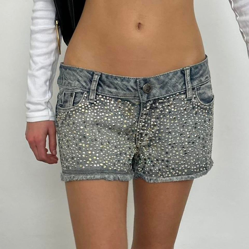 Vintage 2000’s denim sequin shorts