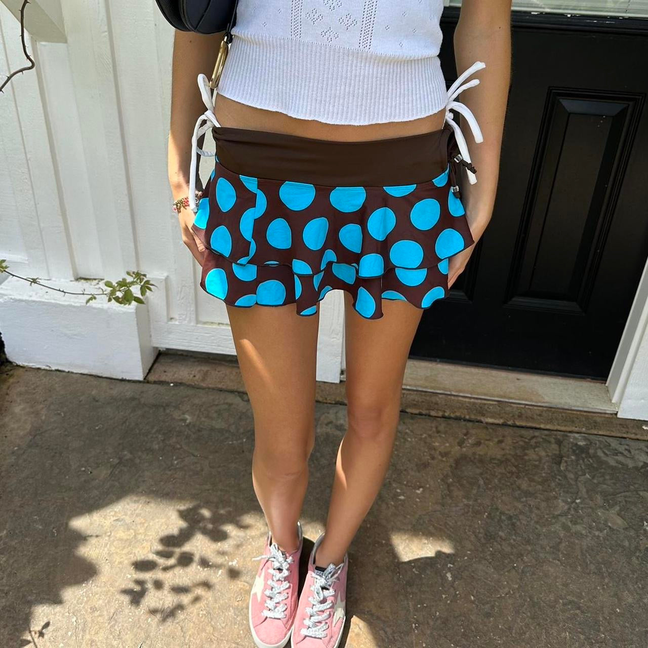 Vintage 90’s polka dot mini skirt