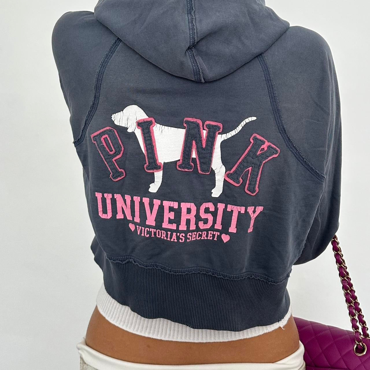 Vintage 2000’s Pink University hoodie Victoria’s Secret
