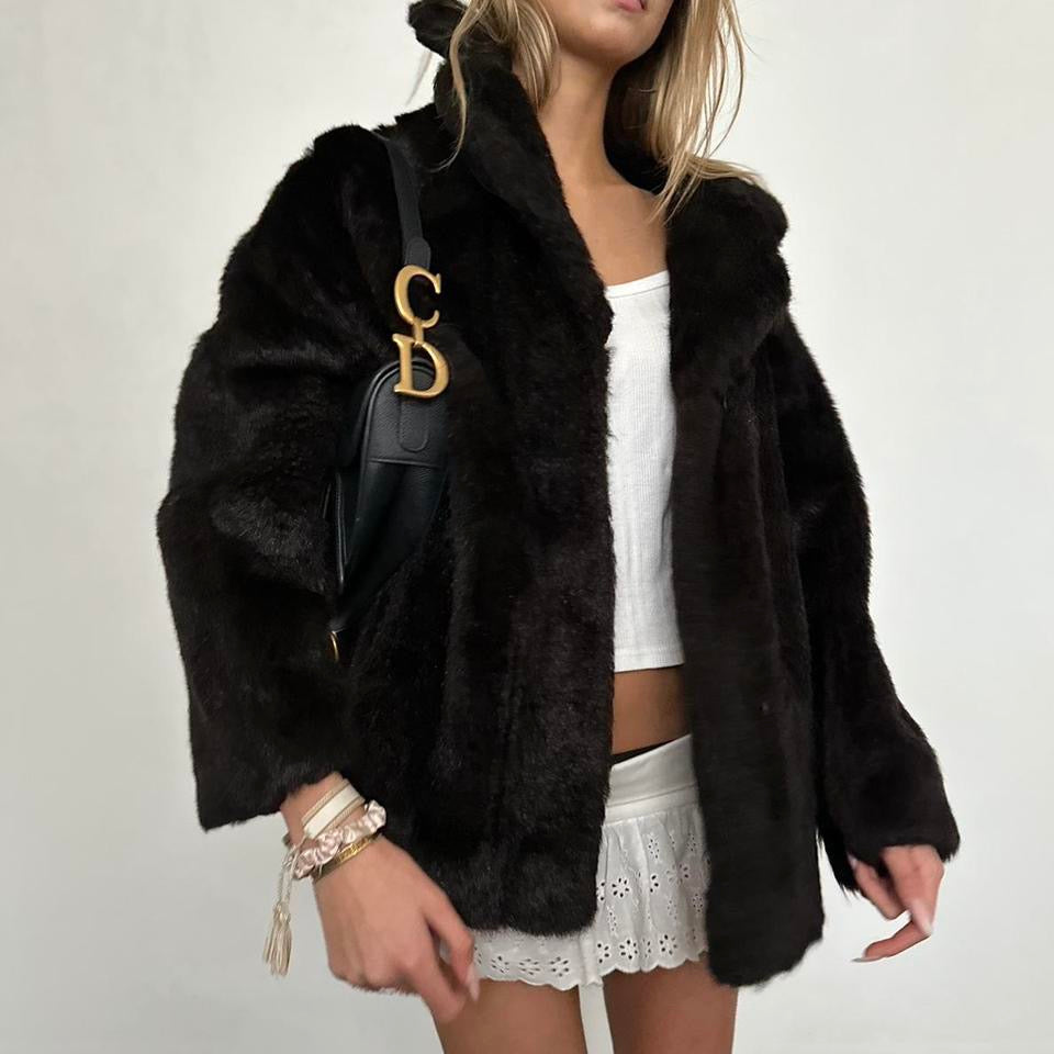 Vintage 90’s faux fur jacket