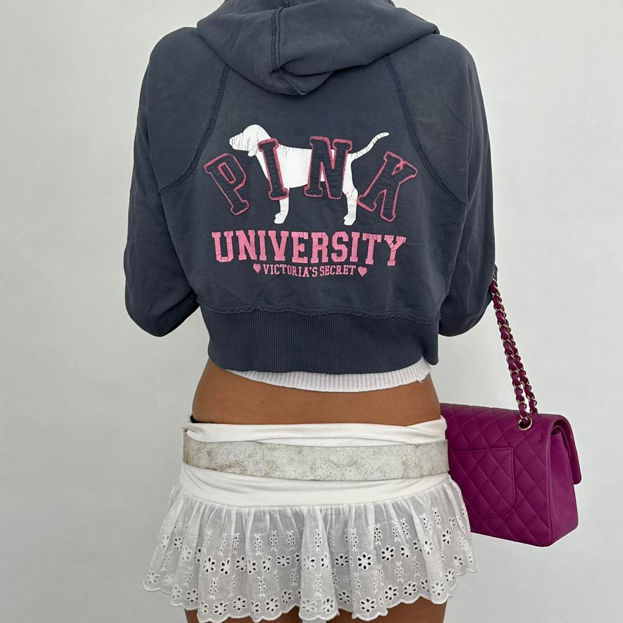 Vintage 2000’s Pink University hoodie Victoria’s Secret