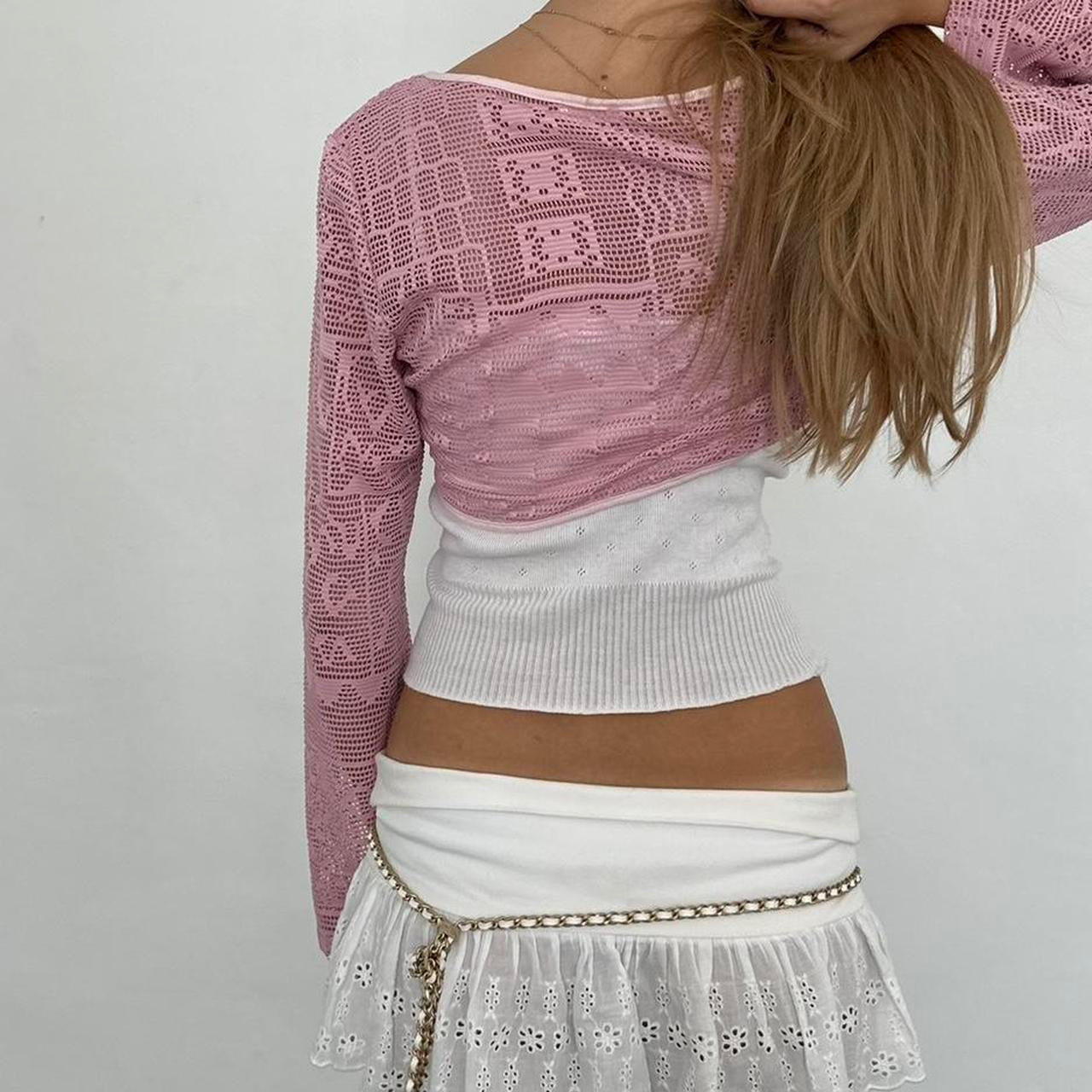 Vintage pink delicate layering top