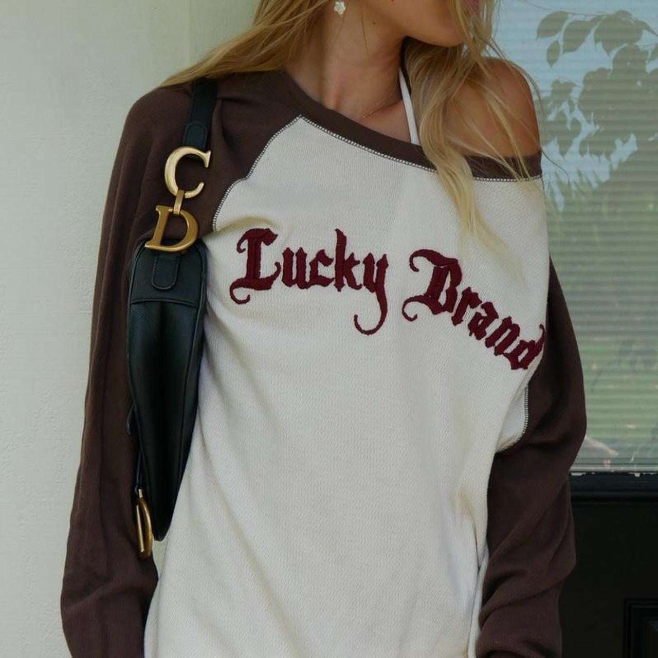 Vintage Lucky Brand graphic long sleeve top