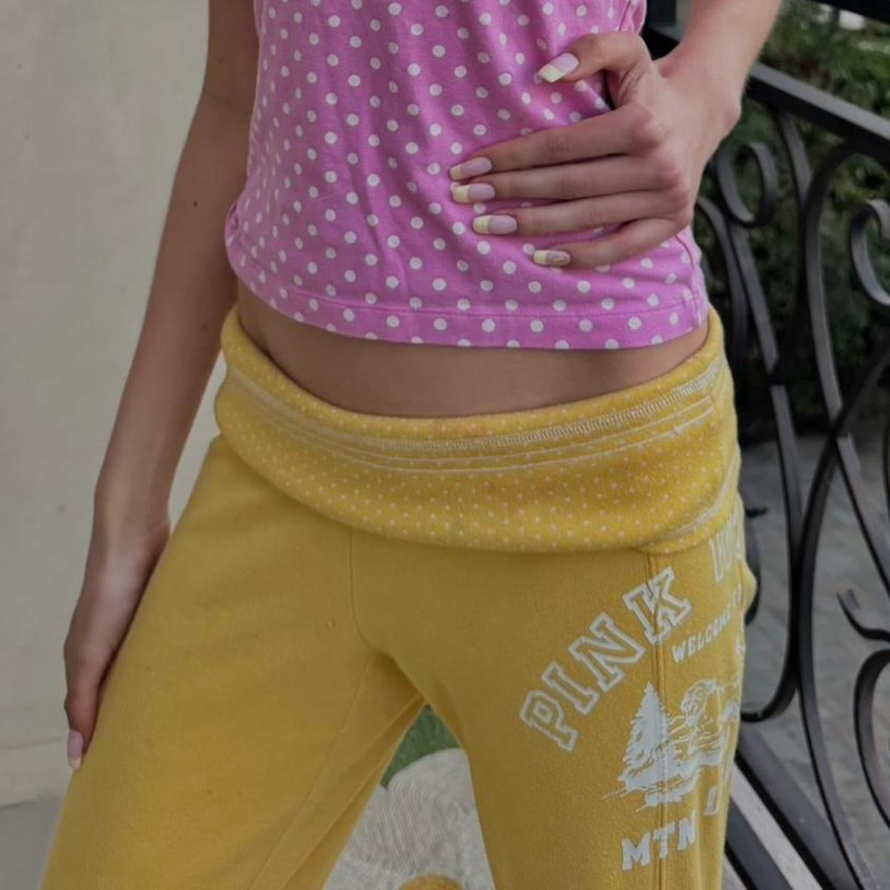 Vintage 2000’s Victorias Secret yellow sweatpants