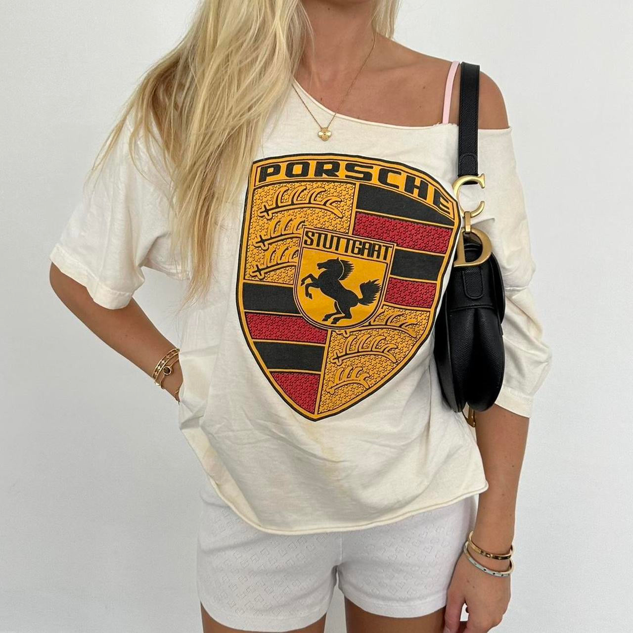 Vintage 90’s Porche off shoulder top