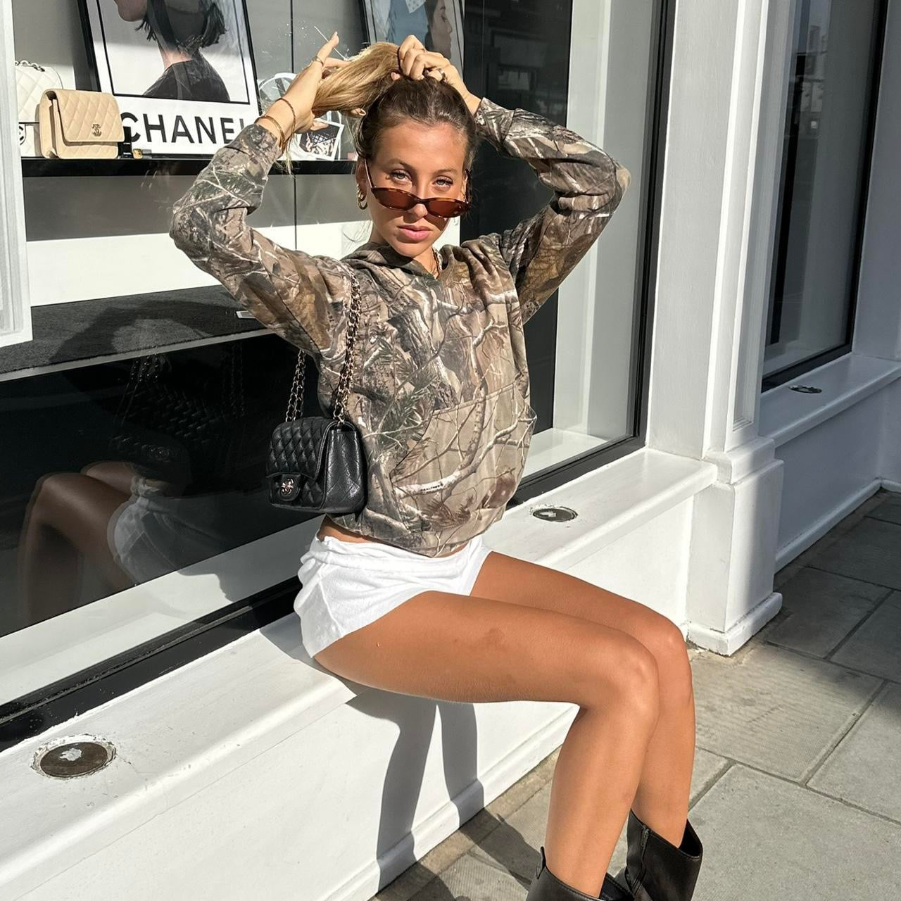 Vintage 2000’s camouflage hoodie