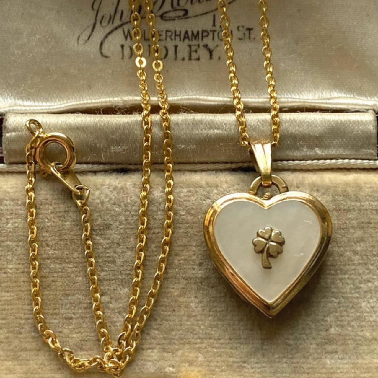 Vintage mother of pearl locket