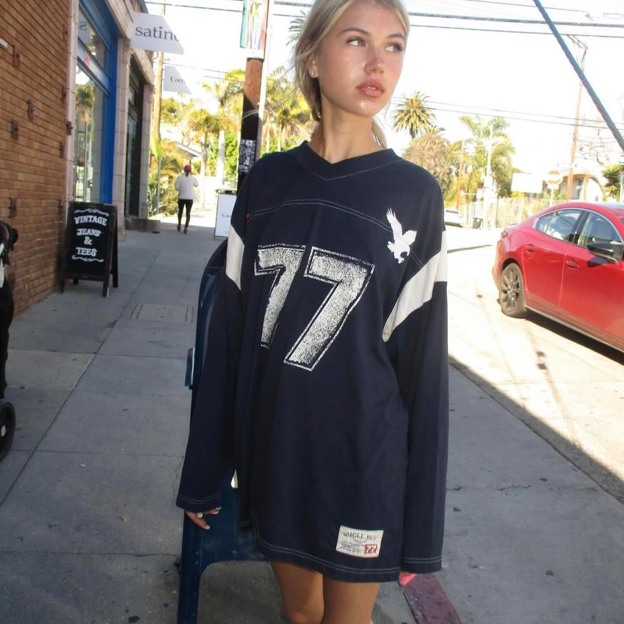 Vintage American 77 oversized long sleeve top