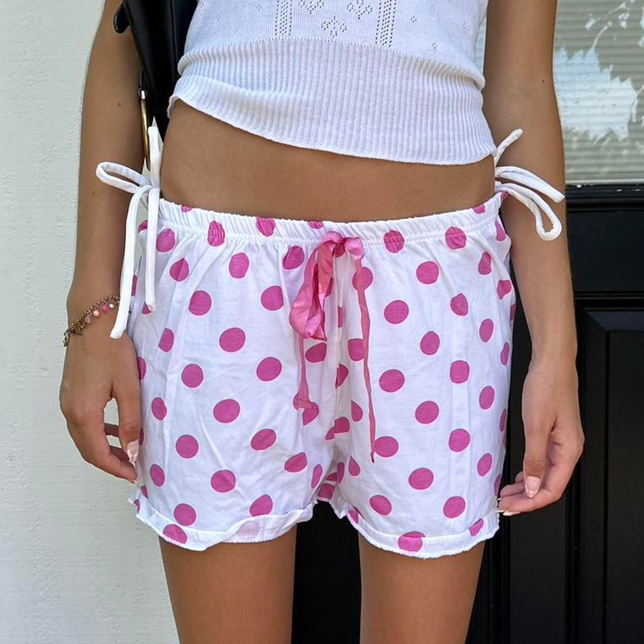 Vintage 2000’s pink polka dots shorts