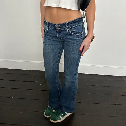 Vintage Abercrombie and Fitch dark blue bootcut jeans