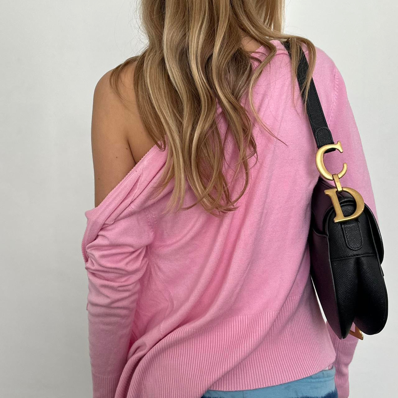 Vintage pink layering cardigan top