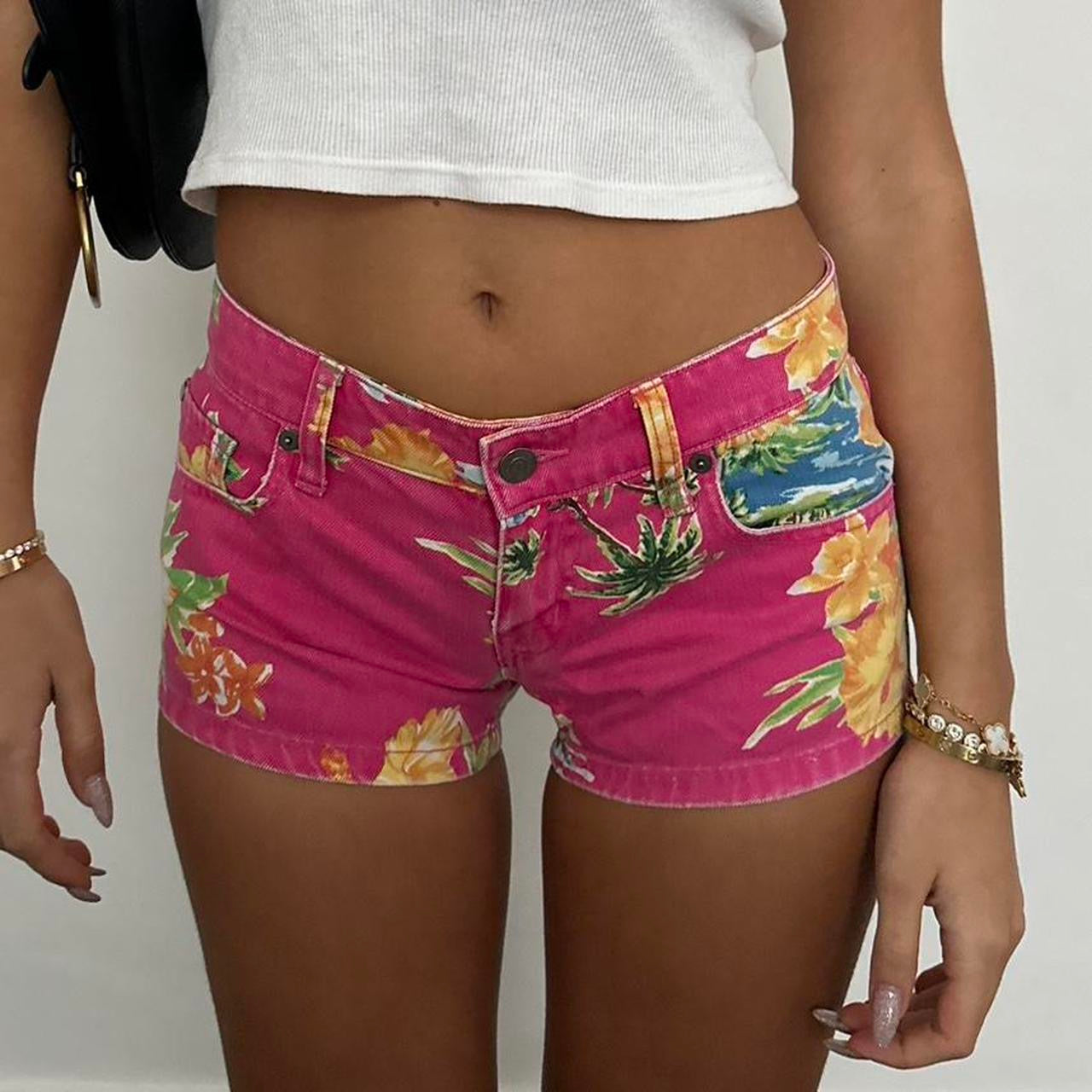 Vintage Ralph Lauren tropical print shorts