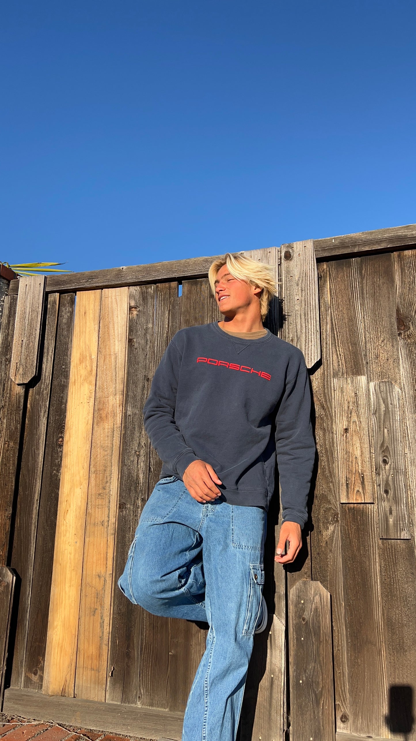 Vintage 90’s Porsche navy logo sweatshirt