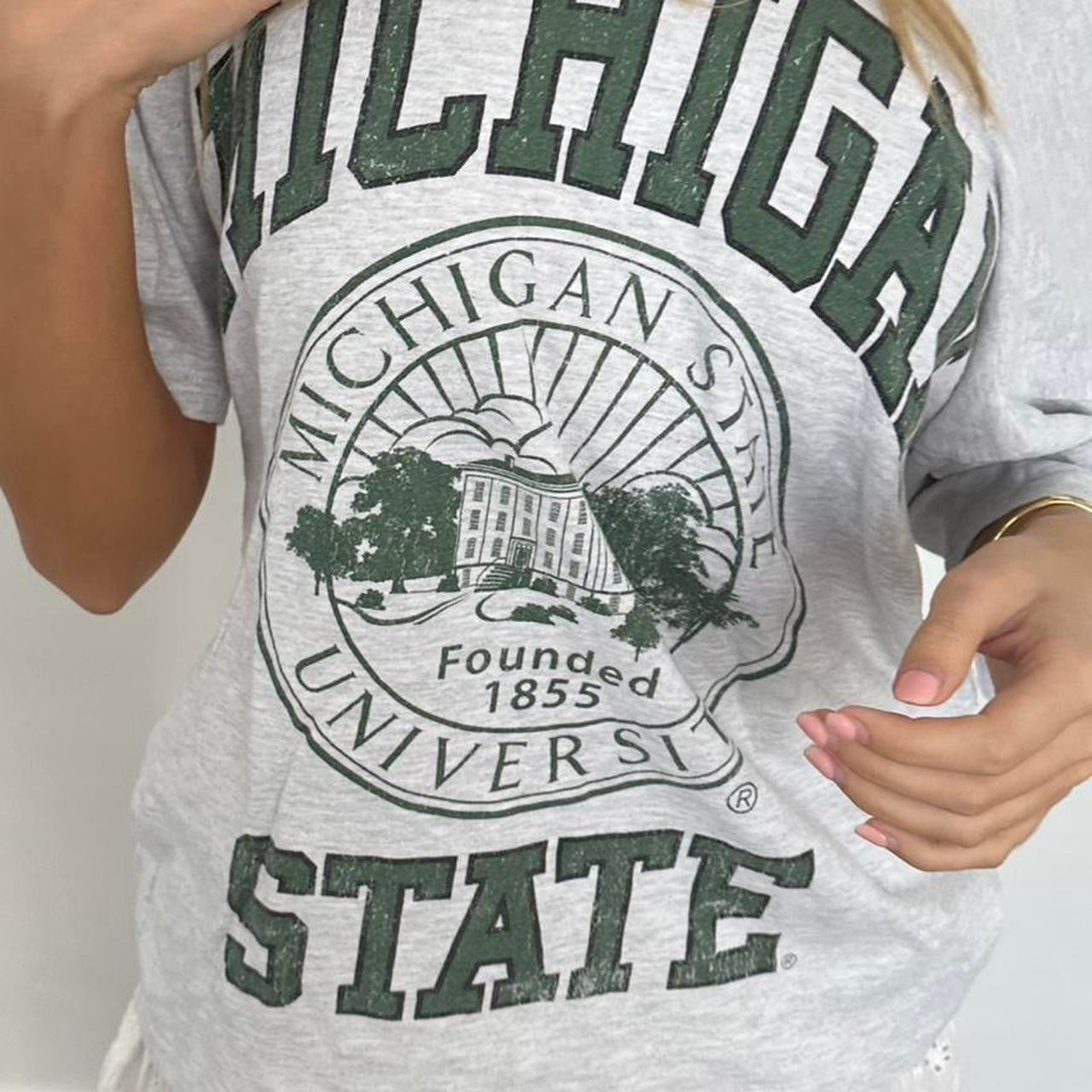 Vintage 2000’s Michigan State University off the shoulder top