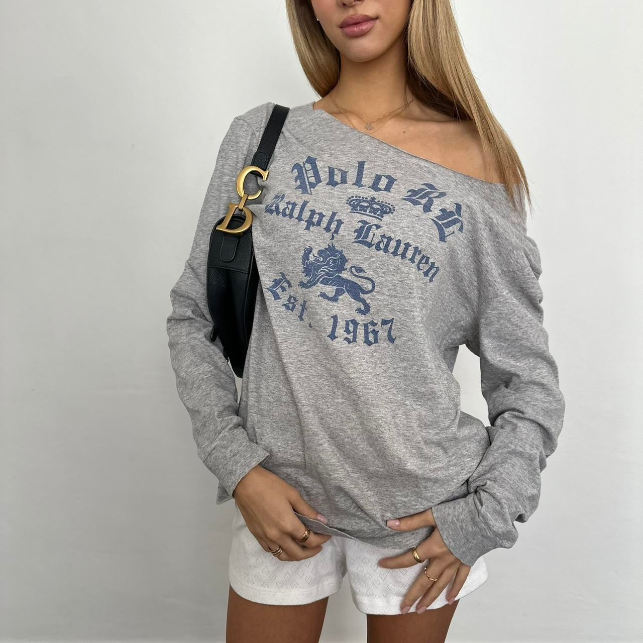 Vintage Ralph Lauren grey long sleeve top