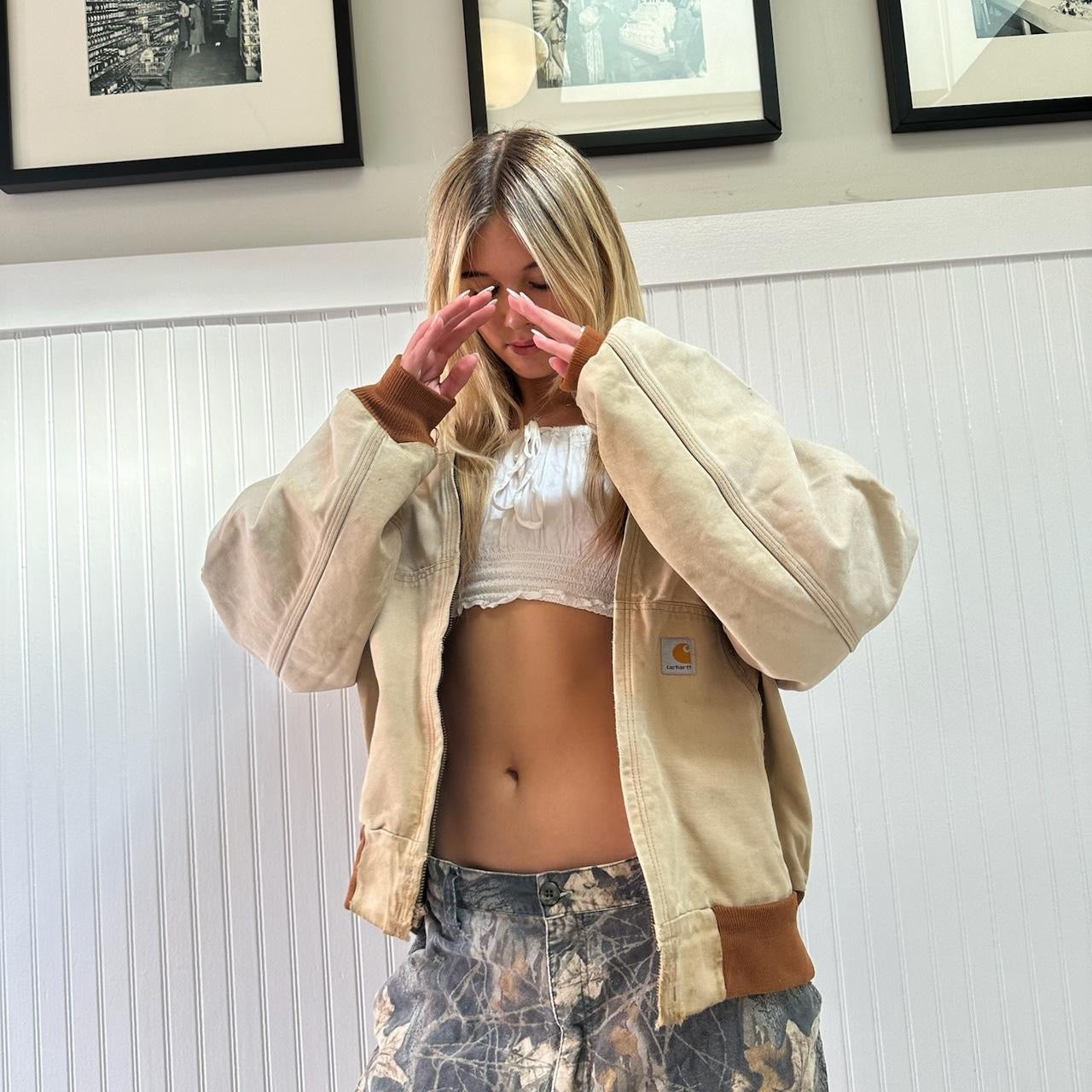 Vintage Carhartt canvas jacket ๐ค